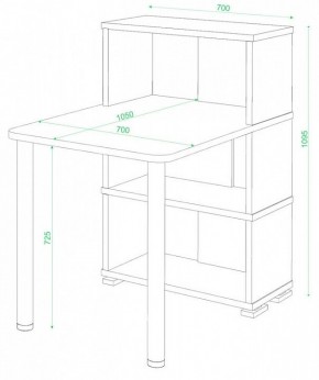 Стол компьютерный Домино СБ-10М/3 в Добрянке - dobryanka.mebel24.online | фото 2