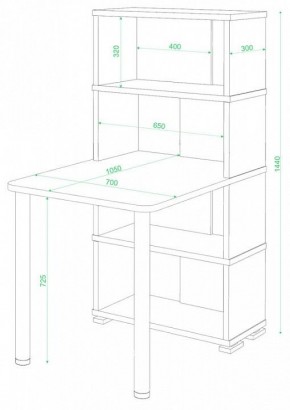 Стол компьютерный Домино СБ-10М/4 в Добрянке - dobryanka.mebel24.online | фото 2