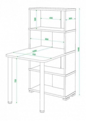 Стол компьютерный Домино СБ-10М4 в Добрянке - dobryanka.mebel24.online | фото 3