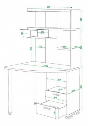 Стол компьютерный Домино СК-20 в Добрянке - dobryanka.mebel24.online | фото 5