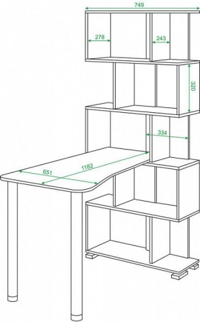 Стол компьютерный Домино СЛ-5СТ-2 в Добрянке - dobryanka.mebel24.online | фото 2