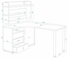 Стол компьютерный Домино СР-145М в Добрянке - dobryanka.mebel24.online | фото 3