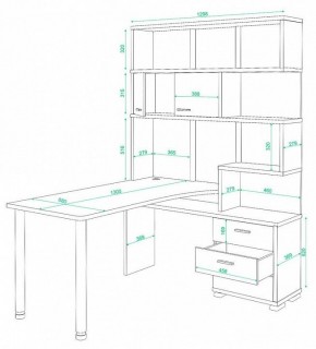 Стол компьютерный Домино СР-420/130 в Добрянке - dobryanka.mebel24.online | фото 2