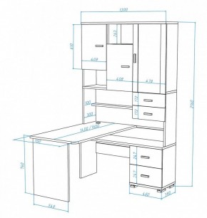 Стол компьютерный Домино СР-620/140 в Добрянке - dobryanka.mebel24.online | фото 3