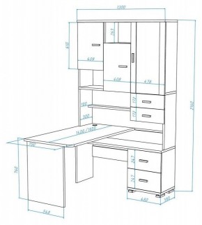 Стол компьютерный Домино СР-620/140 в Добрянке - dobryanka.mebel24.online | фото 2