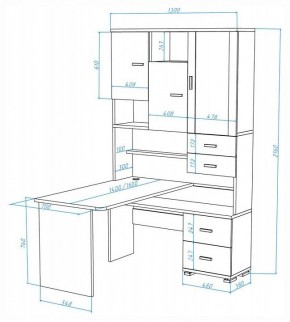 Стол компьютерный Домино СР-620-160 в Добрянке - dobryanka.mebel24.online | фото 2