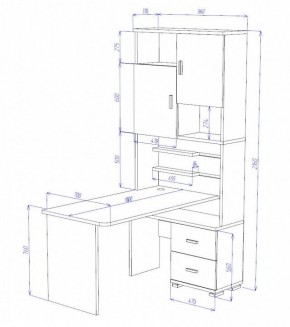 Стол компьютерный Домино СР-720/180 в Добрянке - dobryanka.mebel24.online | фото