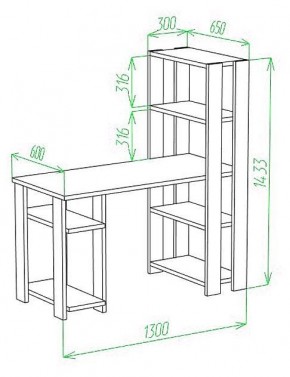 Стол компьютерный Slim СТН-145/130 в Добрянке - dobryanka.mebel24.online | фото 3