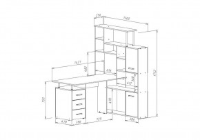 Компьютерный стол КС15 в Добрянке - dobryanka.mebel24.online | фото