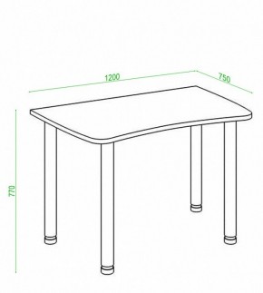 Стол офисный Домино Лайт СКЛ-Софт120МО в Добрянке - dobryanka.mebel24.online | фото 3