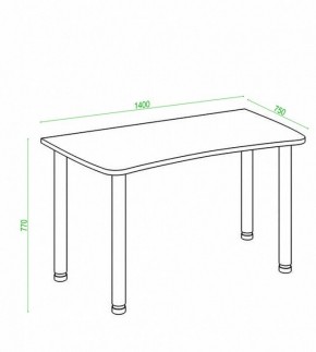 Стол офисный Домино Лайт СКЛ-Софт140МО в Добрянке - dobryanka.mebel24.online | фото 3