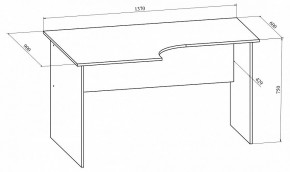 Стол офисный Офис ОФ-10 в Добрянке - dobryanka.mebel24.online | фото 4