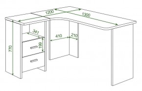 Стол письменный Домино Lite СКЛ-Угл 130 в Добрянке - dobryanka.mebel24.online | фото 2