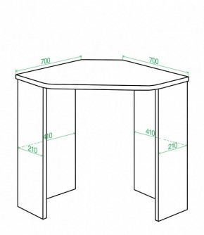 Стол письменный Домино Lite СКЛ-Угл70 в Добрянке - dobryanka.mebel24.online | фото 2