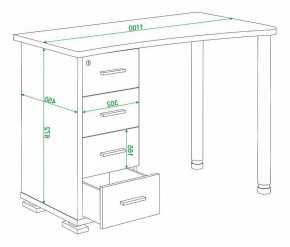 Стол письменный Домино нельсон СКМ-50 в Добрянке - dobryanka.mebel24.online | фото 5