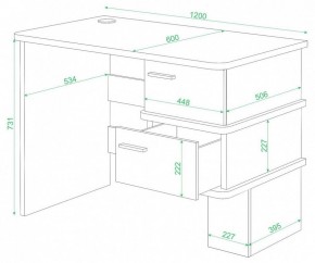 Стол письменный Домино СД-15 С в Добрянке - dobryanka.mebel24.online | фото 2