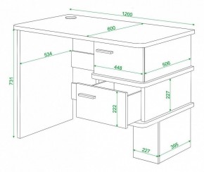 Стол письменный Домино СД-15С в Добрянке - dobryanka.mebel24.online | фото 3