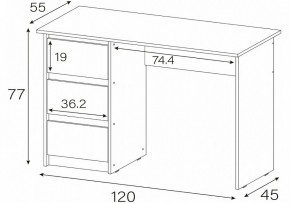 Стол письменный Идена в Добрянке - dobryanka.mebel24.online | фото 4