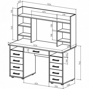 Стол письменный Остин-14Я в Добрянке - dobryanka.mebel24.online | фото 2