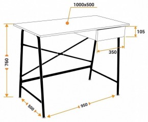 Стол письменный WD-12 в Добрянке - dobryanka.mebel24.online | фото 10