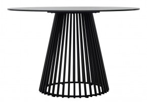 Стол TERNI 120 MATT BLACK MARBLE SOLID CERAMIC Черный мрамор матовый, керамика /Черн.каркас, ®DISAUR в Добрянке - dobryanka.mebel24.online | фото 7