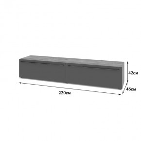СТОУН С72 Тумба ТВ (золотой дуб/графит) в Добрянке - dobryanka.mebel24.online | фото 2