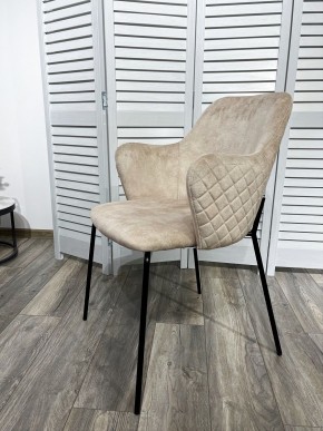 Стул AMARETTO VBP206 античный светло-бежевый, велюр без пальчикового эффекта /черный каркас, М-City в Добрянке - dobryanka.mebel24.online | фото 7