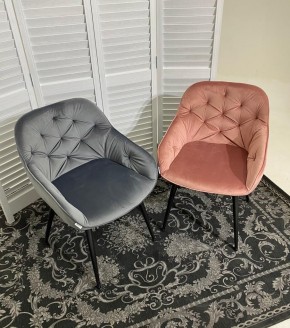 Стул BREEZE BLUVEL-14 GREY, велюр / черный каркас М-City в Добрянке - dobryanka.mebel24.online | фото 3