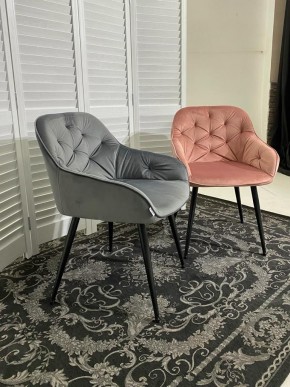 Стул BREEZE BLUVEL-14 GREY, велюр / черный каркас М-City в Добрянке - dobryanka.mebel24.online | фото 4