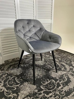 Стул BREEZE BLUVEL-14 GREY, велюр / черный каркас М-City в Добрянке - dobryanka.mebel24.online | фото 6