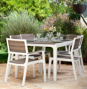 Стул c подлокотниками Гармония (Harmony armchair) белый-капучино в Добрянке - dobryanka.mebel24.online | фото 3