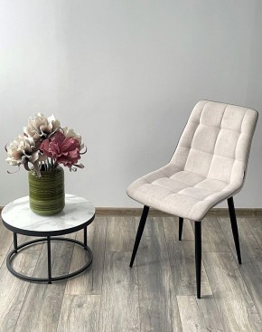 Стул CHIC HE622-01/ HE622-05 топленое молоко, ткань/ черный каркас М-City в Добрянке - dobryanka.mebel24.online | фото 3
