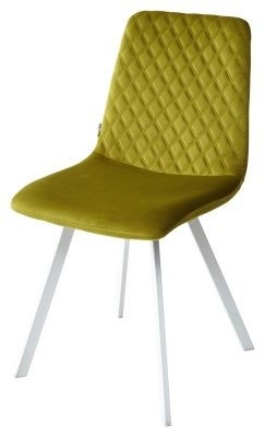 Стул DAIQUIRI BLUVEL-75 OLIVA / белый каркас, велюр М-City в Добрянке - dobryanka.mebel24.online | фото 1