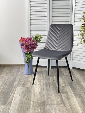 Стул DUKE BLUVEL-14 GREY, велюр / черный каркас М-City в Добрянке - dobryanka.mebel24.online | фото 4