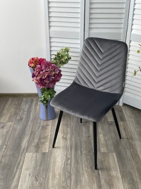 Стул DUKE BLUVEL-14 GREY, велюр / черный каркас М-City в Добрянке - dobryanka.mebel24.online | фото 5