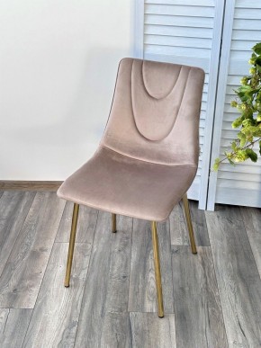 Стул ELLI BLUVEL-40 Бежевый, велюр / золотой каркас М-City в Добрянке - dobryanka.mebel24.online | фото 3