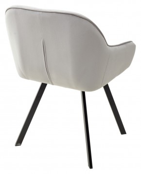 Стул GALE 360 град. поворот. BLUVEL-03 LIGHT GREY, велюр/ черный каркас, М-City в Добрянке - dobryanka.mebel24.online | фото 4