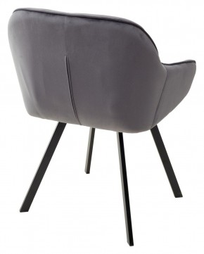 Стул GALE 360 град. поворот. BLUVEL-14 GREY, велюр/ черный каркас, М-City в Добрянке - dobryanka.mebel24.online | фото 3
