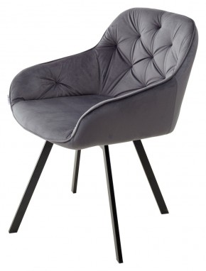 Стул GALE 360 град. поворот. BLUVEL-14 GREY, велюр/ черный каркас, М-City в Добрянке - dobryanka.mebel24.online | фото 5