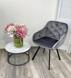 Стул GALE 360 град. поворот. BLUVEL-14 GREY, велюр/ черный каркас, М-City в Добрянке - dobryanka.mebel24.online | фото 8