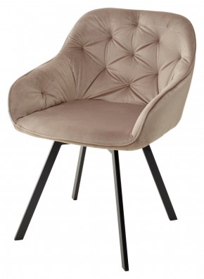 Стул GALE 360 град. поворот. BLUVEL-40 BEIGE, велюр/ черный каркас, М-City в Добрянке - dobryanka.mebel24.online | фото 1