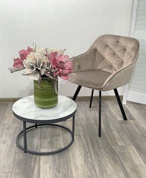 Стул GALE 360 град. поворот. BLUVEL-40 BEIGE, велюр/ черный каркас, М-City в Добрянке - dobryanka.mebel24.online | фото 2