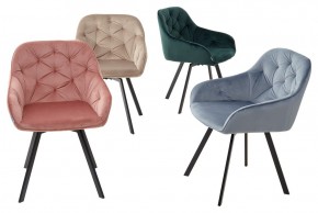 Стул GALE 360 град. поворот. BLUVEL-40 BEIGE, велюр/ черный каркас, М-City в Добрянке - dobryanka.mebel24.online | фото 3