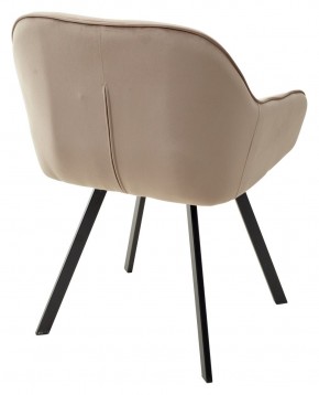 Стул GALE 360 град. поворот. BLUVEL-40 BEIGE, велюр/ черный каркас, М-City в Добрянке - dobryanka.mebel24.online | фото 4