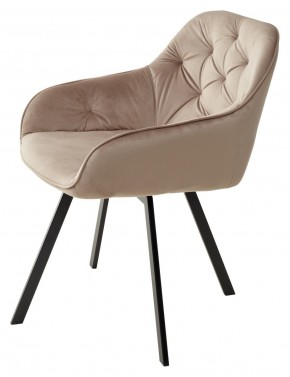 Стул GALE 360 град. поворот. BLUVEL-40 BEIGE, велюр/ черный каркас, М-City в Добрянке - dobryanka.mebel24.online | фото 5
