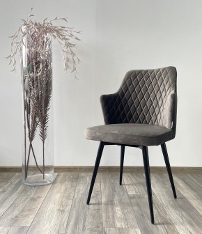Стул HERMAN 360 град. ГРАФИТ #14, велюр / черный каркас М-City в Добрянке - dobryanka.mebel24.online | фото 2