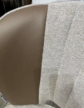 Стул HERMES WZ2042-02 светло-бежевый фактурный велюр/ HK017-31 серо-коричневый PU, М-City в Добрянке - dobryanka.mebel24.online | фото 2