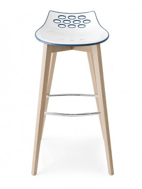 Стул JAM W CB/1487, ash.P12 smoke/ P799-P12P WHITE/ GLOSSY SKY BLUE в Добрянке - dobryanka.mebel24.online | фото