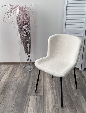 Стул RIYA UF992-01 Белый, teddy / черный каркас М-City в Добрянке - dobryanka.mebel24.online | фото 5