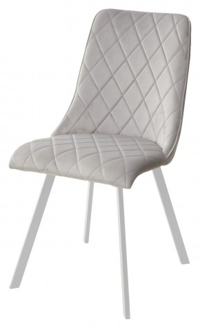 Стул TYCOON BLUVEL-03 LIGHT GREY / белый каркас М-City в Добрянке - dobryanka.mebel24.online | фото 1